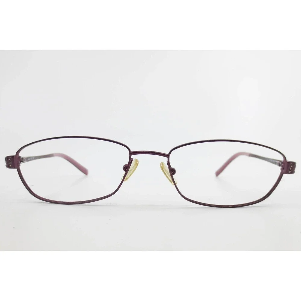 Geoffrey Beene Fantasy RED 135 Oval Eyeglasses Frames Metallic Red Metal